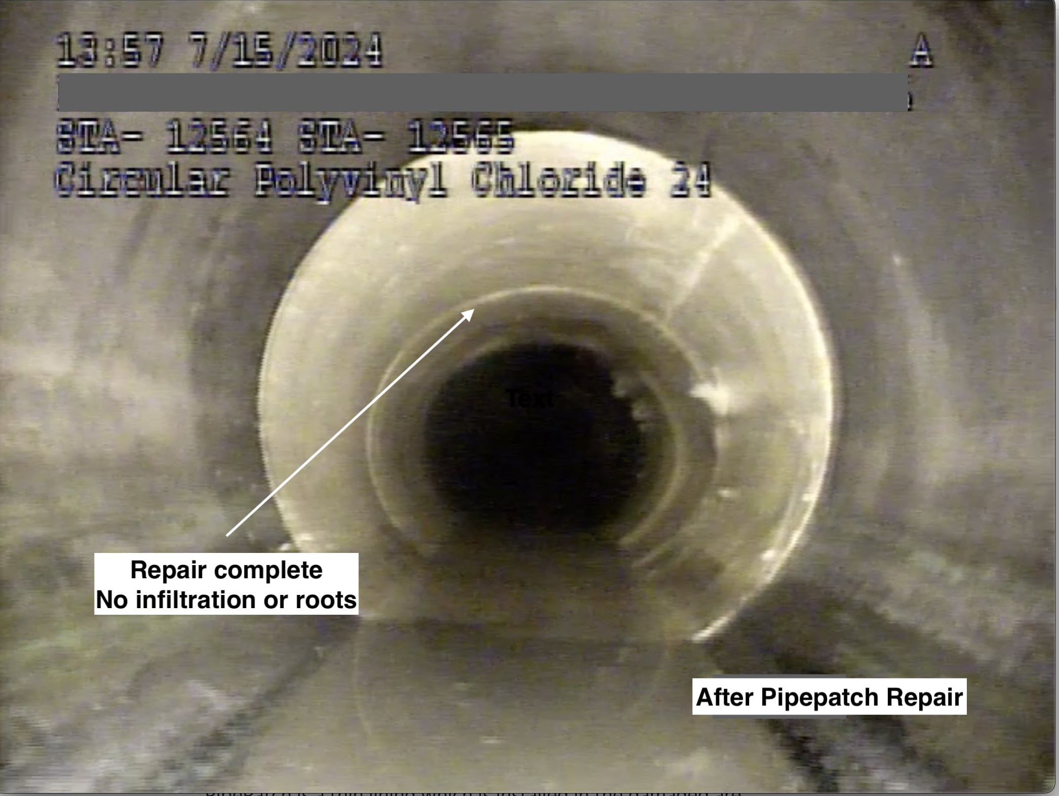 After Pipe Patch - Kleen Pipe